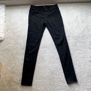 Gap Denim Girls Black Stretch Jegging Skinny Jeans, Size 16 Regular